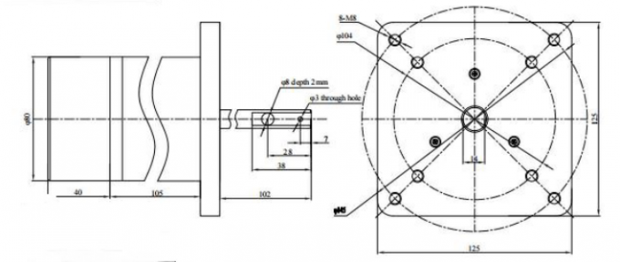 Motor econômico de 12VDC 48VDC/230VAC BLDC até 4000 RPM 0