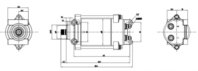 Motor de escalada poderoso de 12VDC 24VDC 130VDC 162VDC até 10000 RPM 0