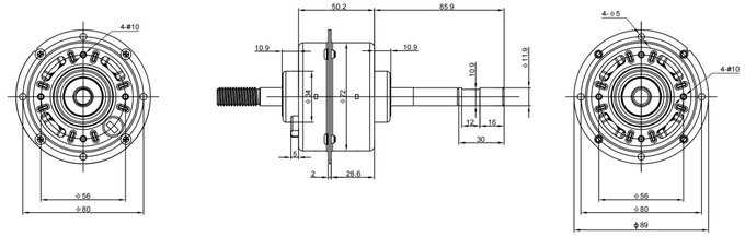 Folha de metal que abriga 12 o motor W7020 do respiradouro de ar BLDC do volt 0